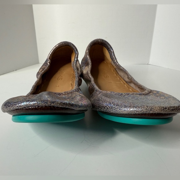 Tieks Gavrieli Sz 7 Leather Ballet Flats Slip On Shoes Love Potion Metallic RARE - Picture 8 of 10